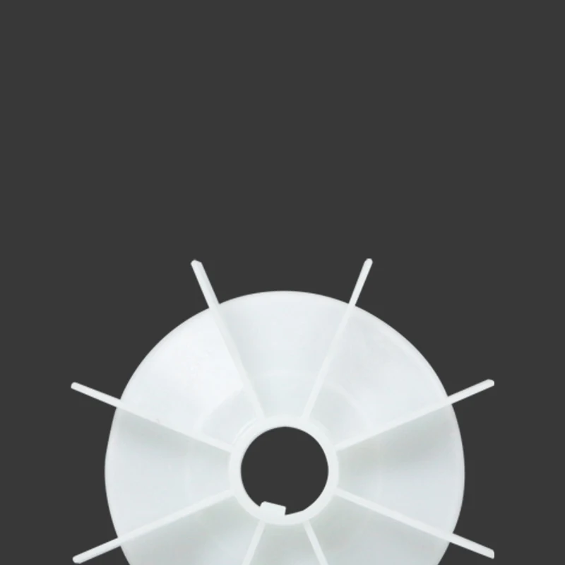 1Pcs Generator Cooling blades plastic fan Motor heat dissipation fan Motor tail blades White 8-Wind blades