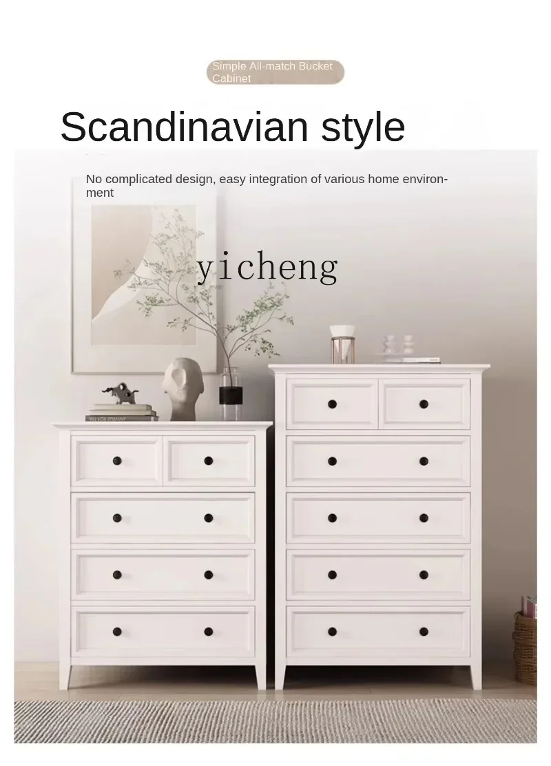 Bedroom Chest Of Drawers Living Room Solid Wood Five Chest Of Six Drawers Modern Simple Clothes Storage Cabinetl16