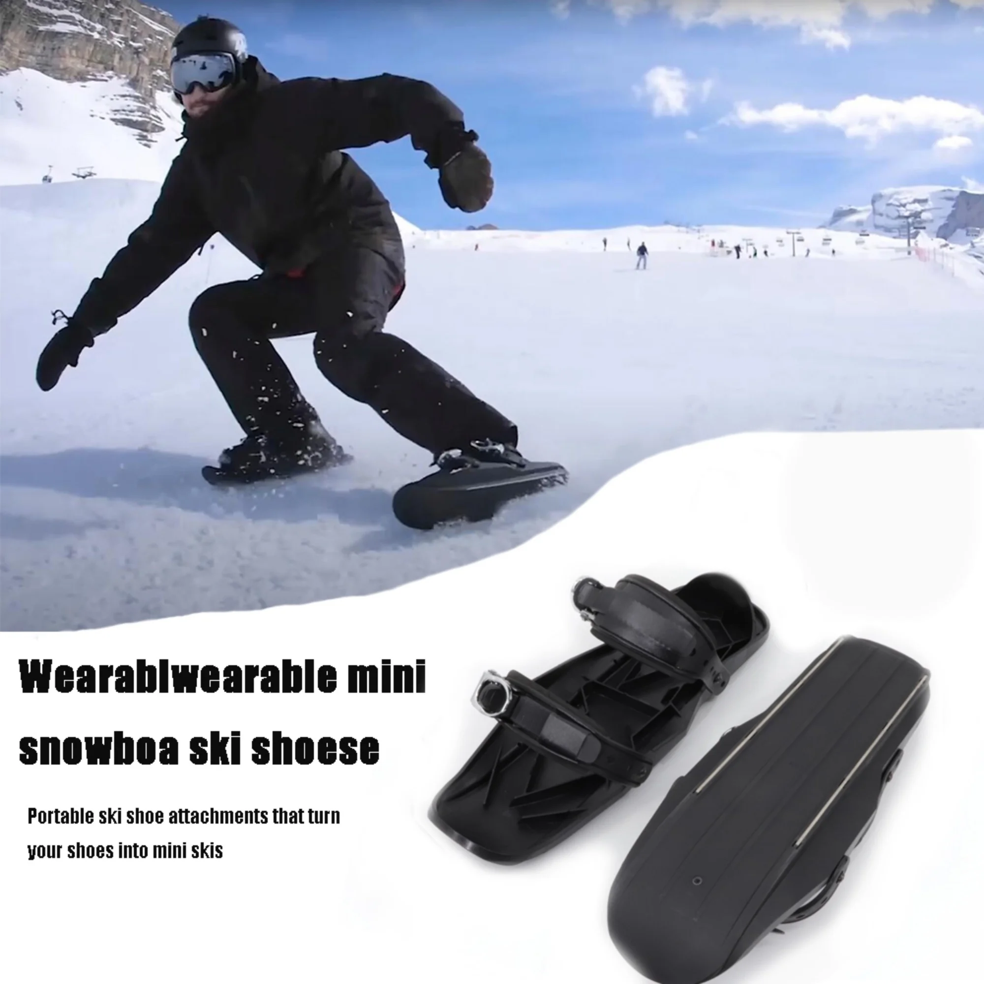 

Adult Thickened Pedal Snowboard Ski Shoes Winter Outdoor Sports Skiing Board Generation Skiing Footwear for Snow Activities