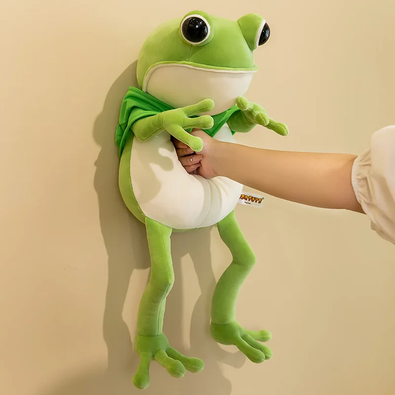 

45cm Cartoon Cute New Frog Plush Toys Kids Animal Stuffed Plush Doll Pillow Children's Christmas Birthday Gifts Home Sofa Decor