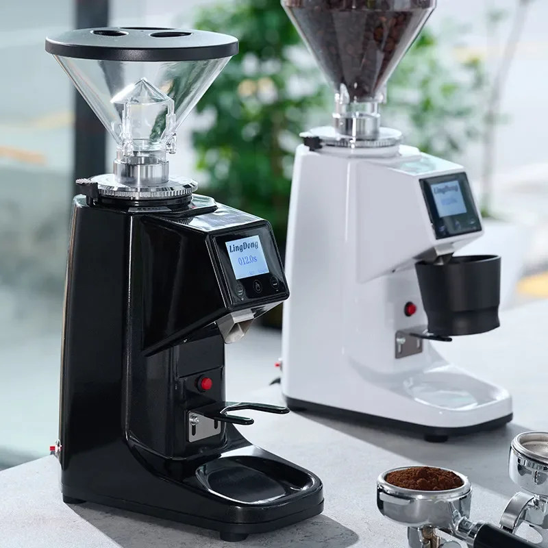 Dual-purpose Italian coffee grinder, automatic quantitative straight-out electric coffee bean grinder