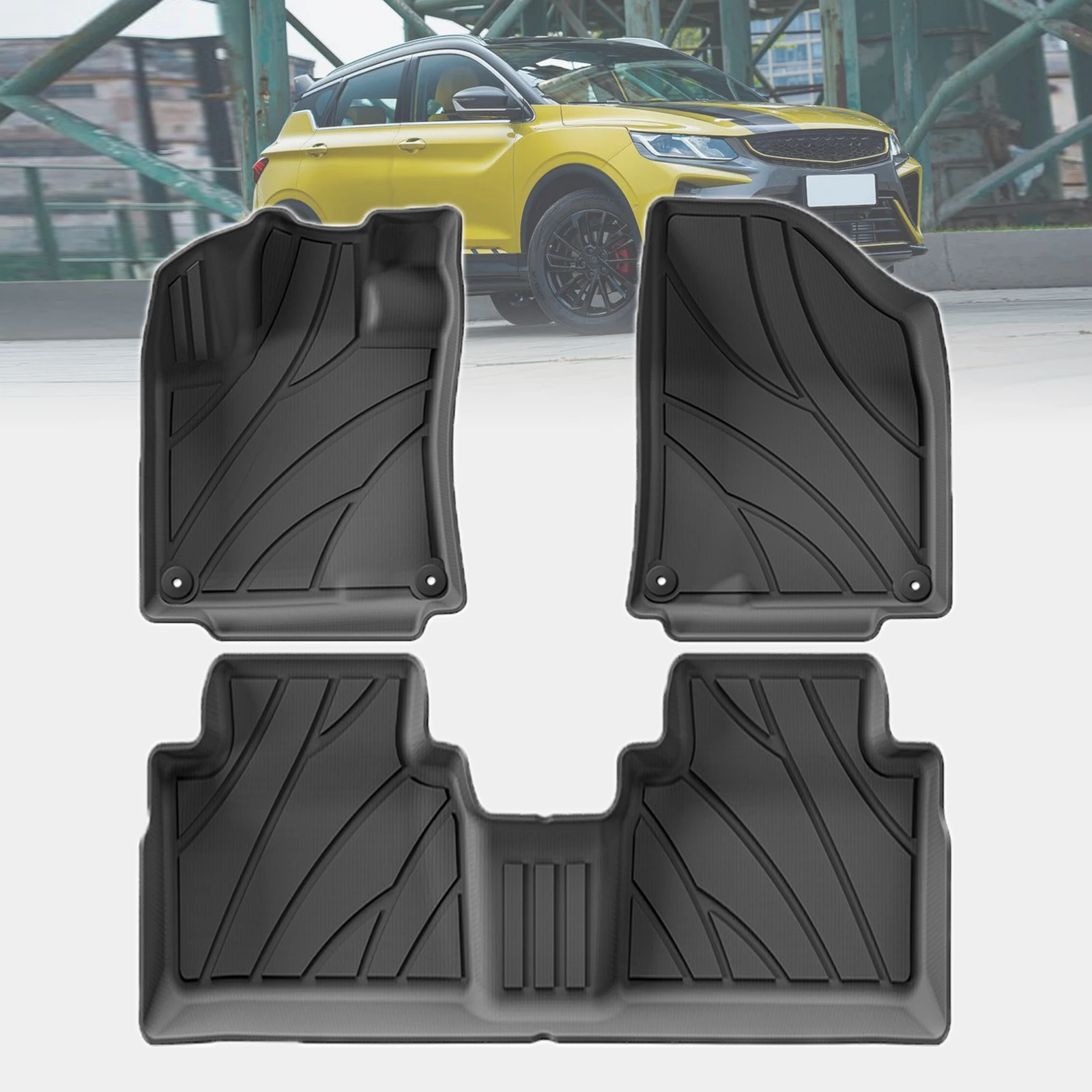 

for Geely Binyue Belgee X50 2022 2023 2024 Dustproof Easy Clean Car floor Mats TPE Material Non-Slip Interior Parts Accessories