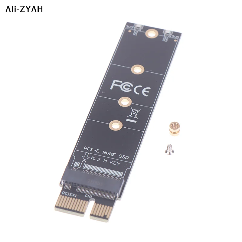 PCIE to M2 Adapter NVMe SSD M2 PCIE X1 Raiser PCI-E PCI Express M Key Connector Supports 2230 2242 2260 2280 M.2 SSD Full Speed