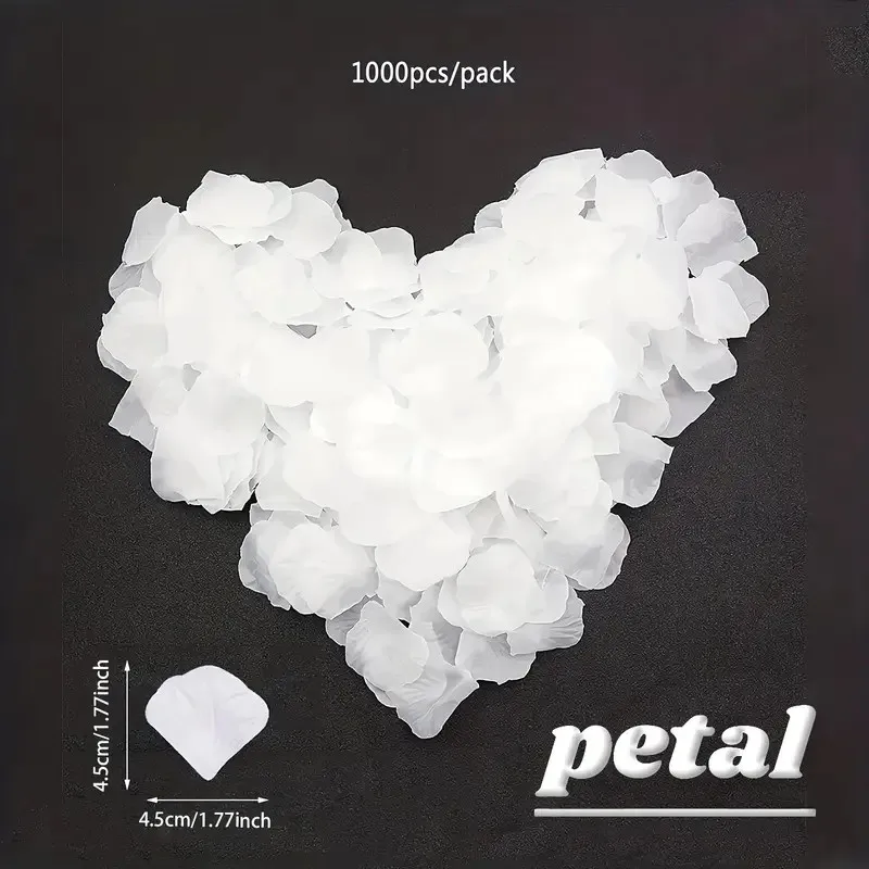 1000 Stück Rosenblätter Romantische Party-Dekoration Hochzeitskranz für Valentinstag Hochzeitsfeier Romantische Dekoration – Detail 6