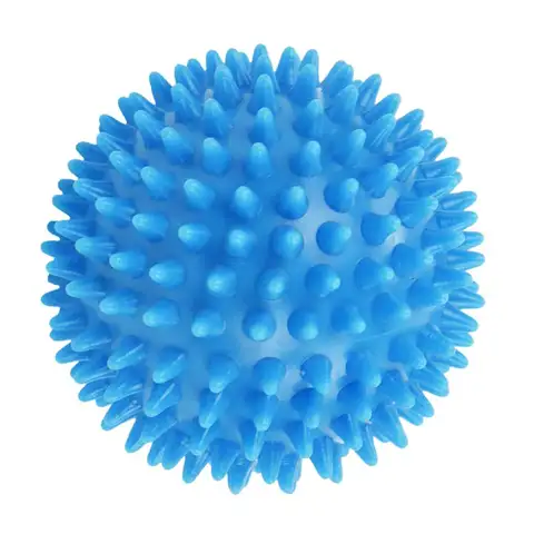 스파이키 마사지 볼, 피트니스 스포츠 운동용 하드 스트레스 볼, 하늘색, 7.5cm Best5 스파이키 마사지 볼, 피트니스 스포츠 운동용 하드 스트레스 볼, 하늘색, 7.5cm Best5