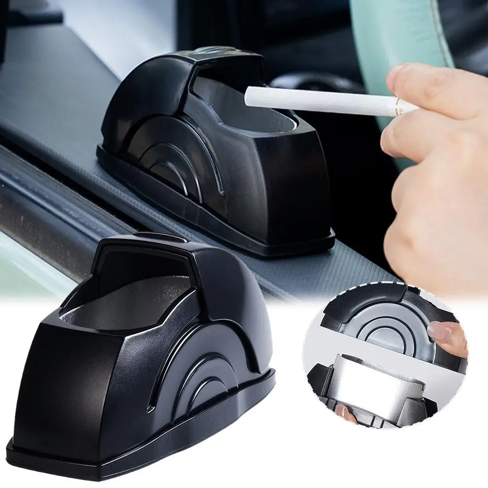Car Ashtray,Car Accessories Ashtray For Car Portable Ashtray With Lid Self-Adhesive Car Ashtray For Most Cars Suvs And Truc S6A1