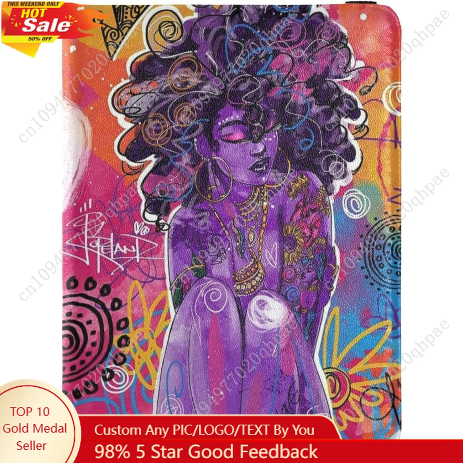 حامل جواز السفر المرأة الأرجواني الكتابة على الجدران امرأة أمريكية أفريقية قسط بولي Leather الجلود جواز سفر يغطي هدية السفر 5.7*4.3in