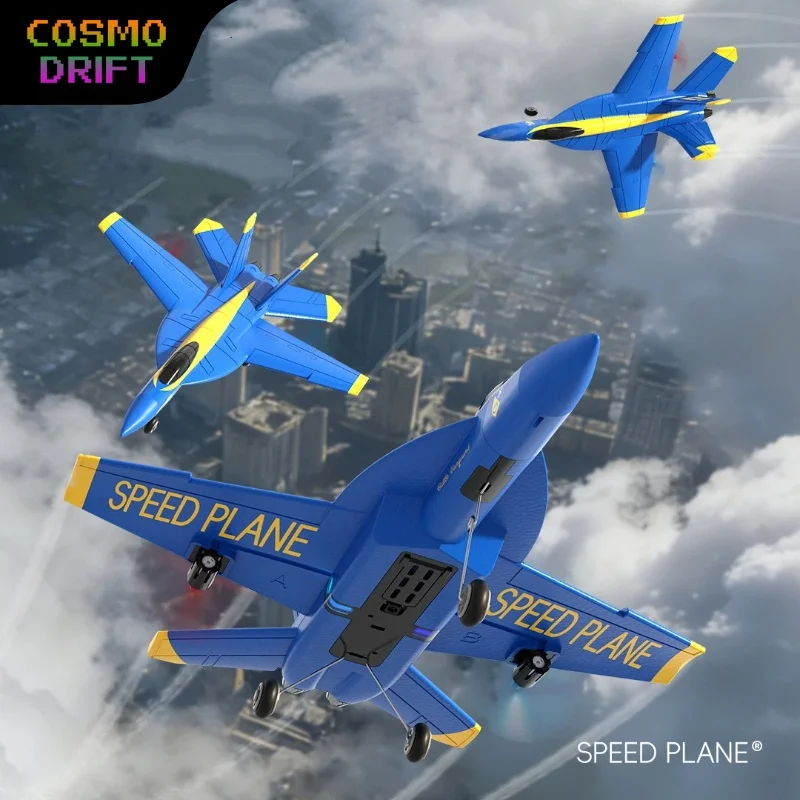 

Радиоуправляемый самолет F18 Blue Angels 2.4G 2CH из пенопласта EPP, истребитель-планер с LED-подсветкой для начинающих, для детей, для активного отдыха, модель RTF