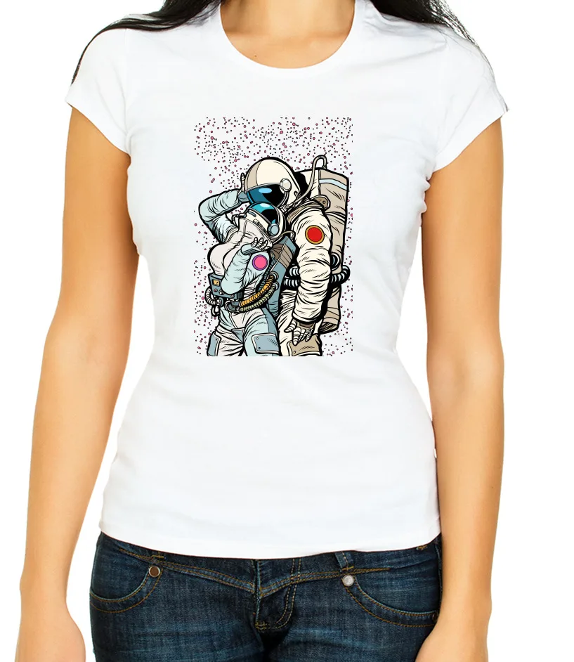 Love in space is different 3 4 T Shirt Woman G089