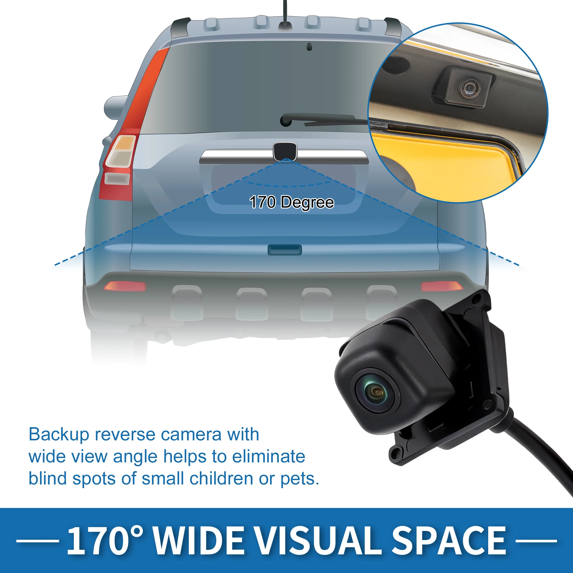 UXCELL Rear View Backup Camera for Hyundai Tucson 2019 2020 2021 95766-D3700/HY1960159