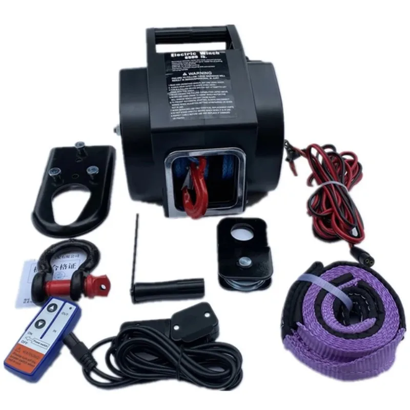 

Прямая продажа с фабрики 12 В 5000 фунтов внедорожная лебедка электрическая морская портативная лебедка с самовосстановлением и подъемник