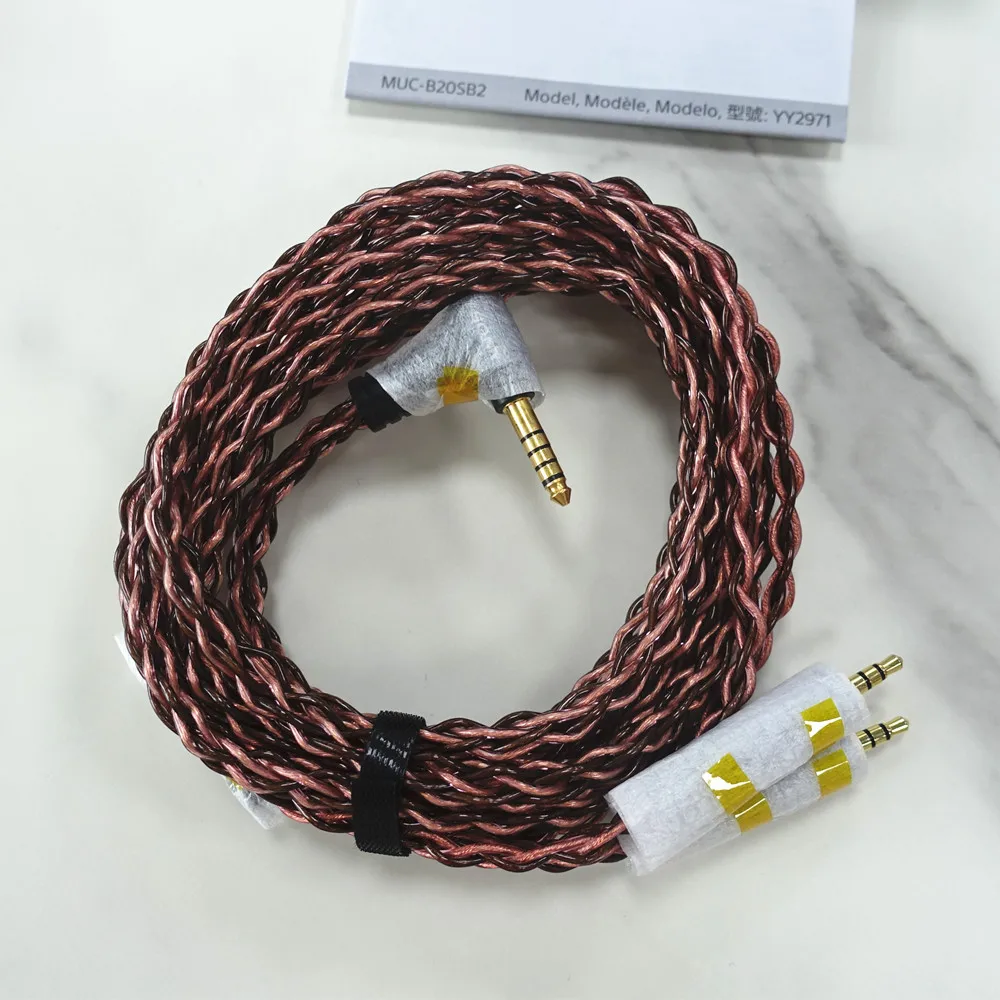 Original MUC-B20SB2 B20SB1 Headphone Cables 8 Core Audio Cable 3.5/4.4 MM Balanced Plug Is Suitable For MDR-Z1R/Z7M2/Z7 And More