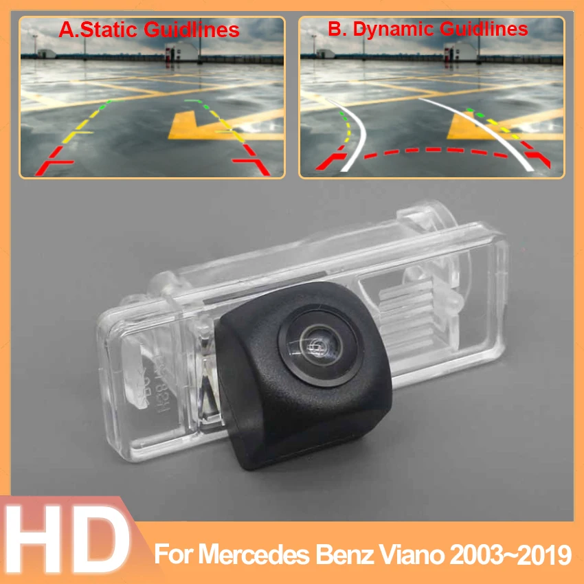 rear view Waterproof High quality RCA camera For Mercedes Benz Viano 2003~2018 2019 Full HD Night Vision license plate camera