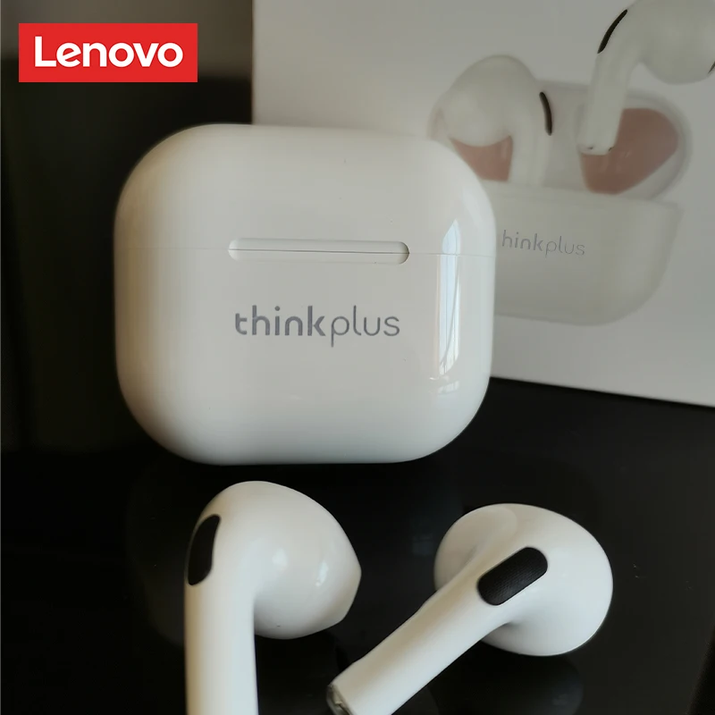 Earphone Bluetooth Nirkabel Lenovo LP40 Asli TWS Suara Imersif HIFI Earbuds Dengan Mikrofon Headphone Game Latensi Rendah Sentuh