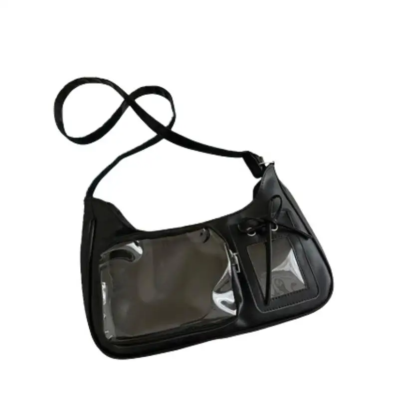 ~Y2k Harajuku Schultertasche für Damen, koreanische transparente Ita-Tasche, Schul-Umhängetasche, japanische Designer-Handtasche im Preppy-Stil – Detail 8