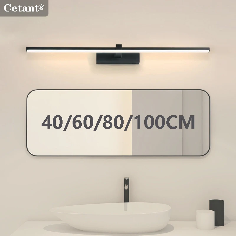 Modern LED Mirror Front Lamp Bathroom Lamps Bedroom Dressing Lights Kitchen Home 40/60/80/100cm Long Lamp Led Lighting Lustre