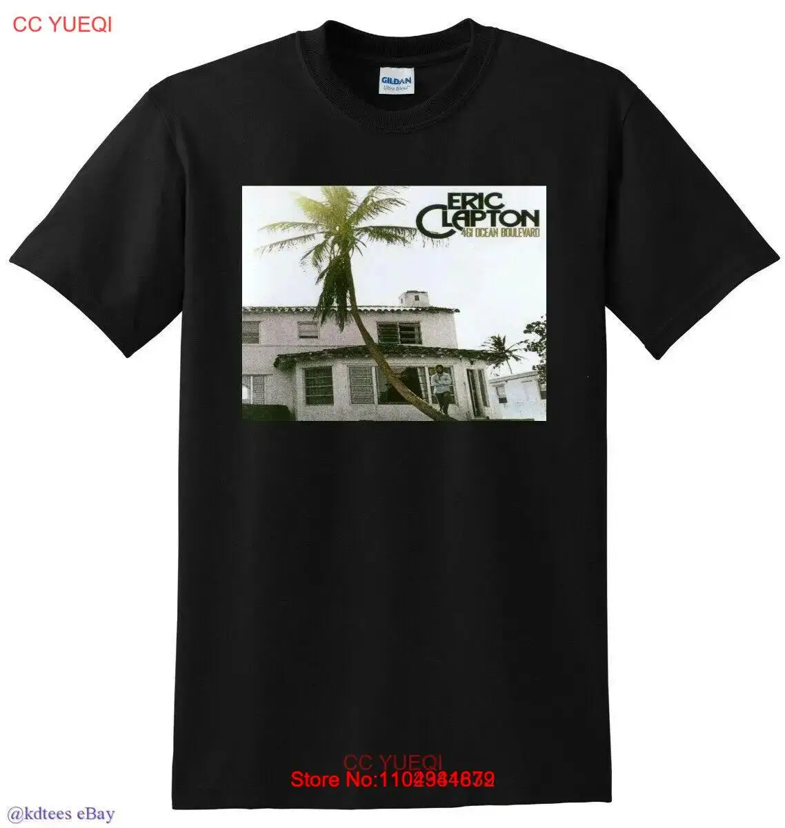 ERIC CLAPTON T SHIRT 461 ocean boulevard vinyl cd cover SMALL MEDIUM L XL