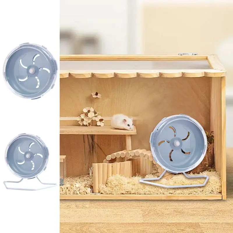 Hamster Running Disc Toy Silent Small Pet Rotatory Jogging Wheel Small Pets Sports Wheel Toys Hamster Cage Accessories