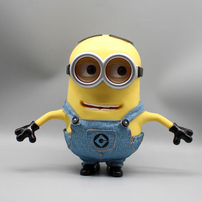 

Cartoon Talking Minions 4 Despicable Me Anime Figure Bob Vocal Toy Cute Doll Desktop Collection Ornaments Children Holiday Gift