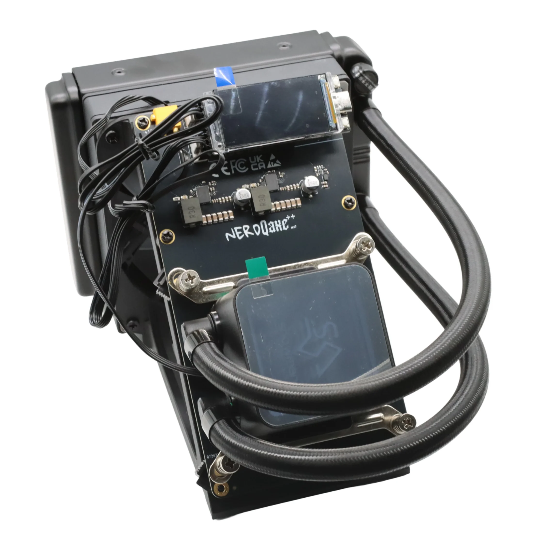 NerdQaxe++ Rev7 Hydro 7Th/s Hashrate 115W High Efficiency SHA-256, Open-Source Mining Machine