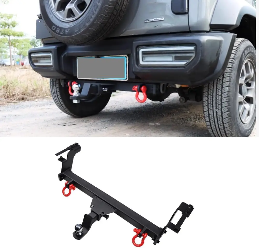 Rear Trailer Towing bar for Suzuki Jimny JB64 JB74 JC74 2019-2026 Rear Tow Trailer Hitch with D-Rings Towing Bar
