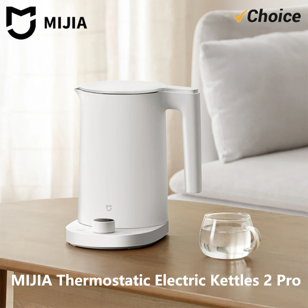 

Электрический чайник MIJIA Thermostatic Electric Kettles 2 Pro, для кипячения воды, кофе и чая, 1,7 л, с автоматическим отключением, 220 В, версия для КНР