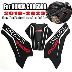 Almohadillas de agarre de tanque para motocicleta, pegatina protectora 3D de goma para HONDA CBR650R, CBR 650R, 2019, 2020, 2021, 2022, 2023