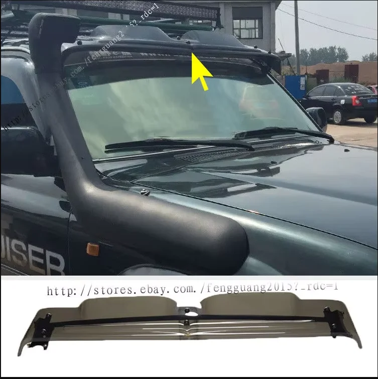 

Полупрозрачный передний спойлер из ПВХ для Toyota Land cruiser LC80 FJ80 1990-1997