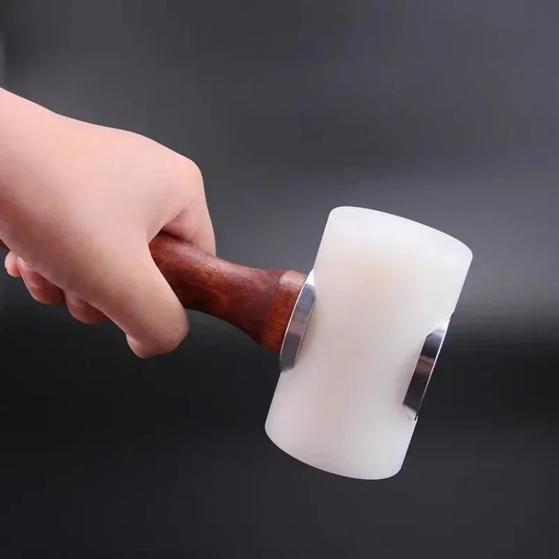 

Nylon Hammer Tool with Wood Handle Hand Tool Suit Leather Arts Crafts Carving Tools Supplies