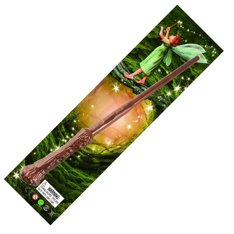 

Glowing Magic Wand with Lights & Spell Sounds - Vibration Feedback Role-Play Cosplay Toy for Kids (Wizard Themed Birthday Gift)