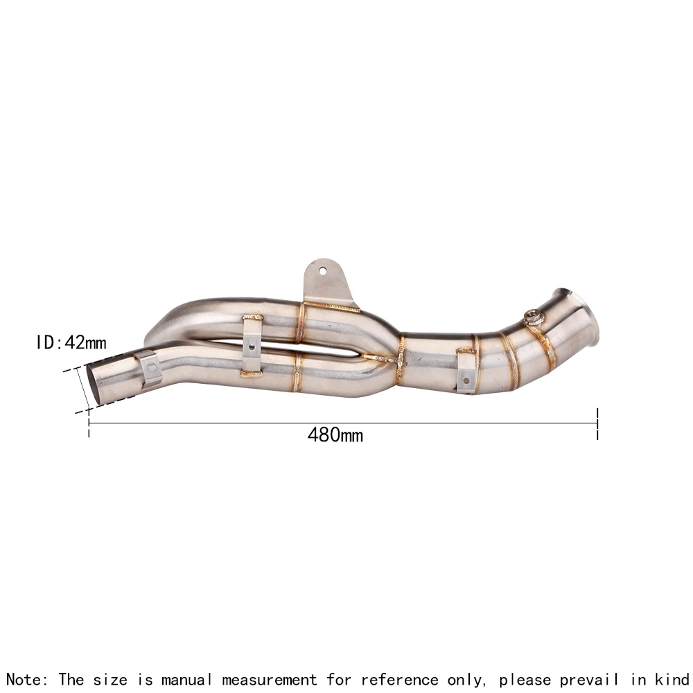 Slip-On For Yamaha R1 2009-2014 Motorcycle Exhaust Modify Double Exit Middle Link Pipe Connect Original Muffler Tube Racing Line