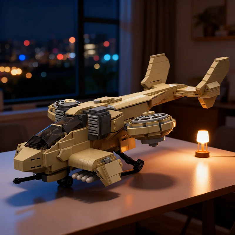 

826 деталей MOC GDI Orca Fighter: Конструктор-модель для сборки, идеальный подарок на Рождество, креативная игрушка для самостоятельной сборки, архитектурная модель