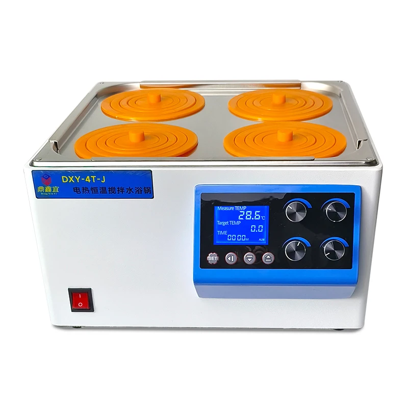 

Лабораторная водяная баня с постоянной температурой и магнитным перемешиванием, 4 отверстия. Предотвращает сухое горение.