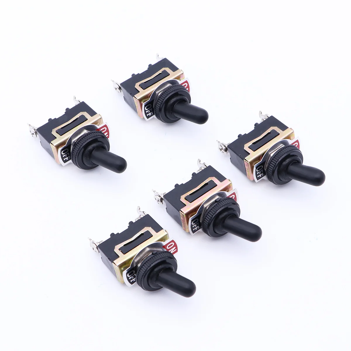 

10pcs 250V15A Waterproof Toggle Switch Metal Boot Cover 2 Position On Off Rocker For Durable Use Electrical Equipment