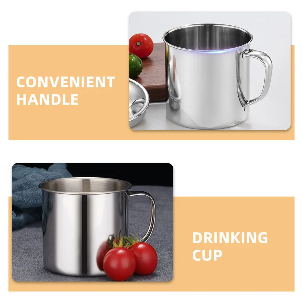 4Pcs Children Stainless Steel Water Cup Mini Design Wide Mouth Easy Clean Safe for Kids Indoor Outdoor Use Camping
