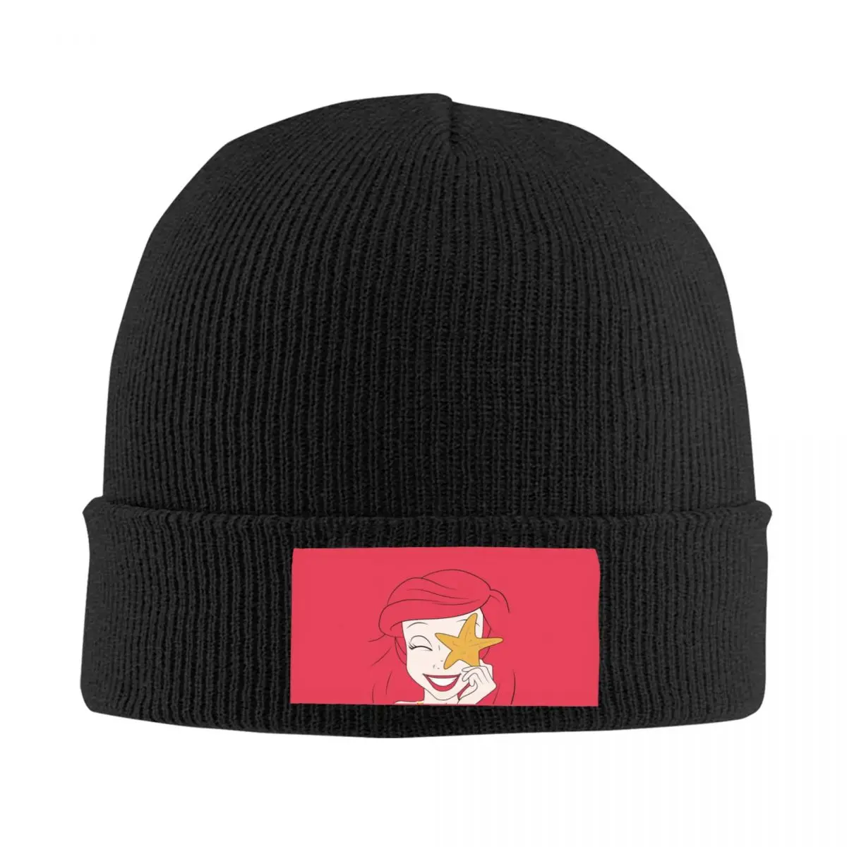 

Custom Princess Ariel Skullies Beanies Caps Hip Hop Winter Warm Men Women Knit Hat Unisex Adult The Little Mermaid Bonnet Hats