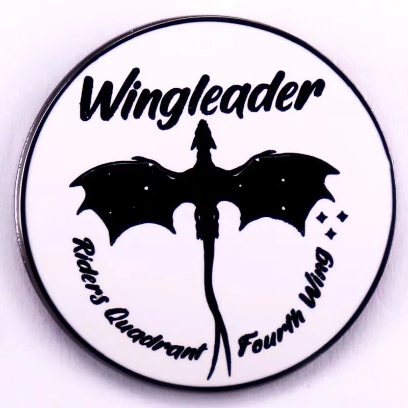 Fantasy Novel Fourth Wing Brooch Men's Backpack Pin Metal Badge Clothing Accessories Fashion Jewelry Gift view 4