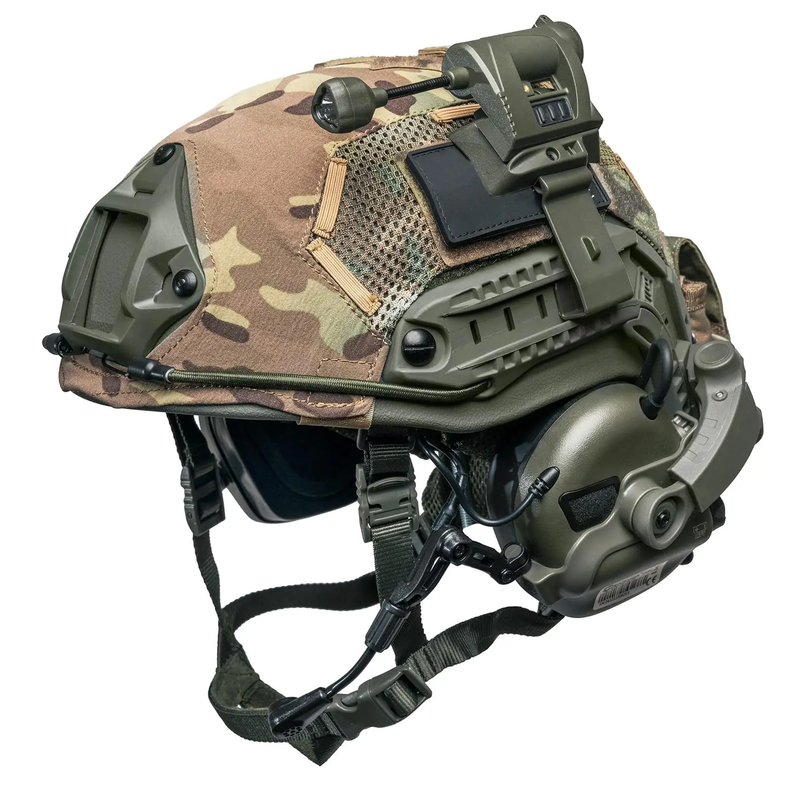 

Tactical Fast Helmet 4-Piece Kit with Headset & Helmet Light Airsoft Paintball MilSim Outdoor Training Cosplay Gear