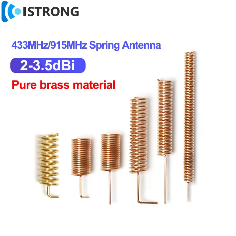 

10pcs 433/915MHz Antenna 3.5dBi Pure Copper Spring Helical Antenna Omni Signal Booster Receiver for Wireless Network Card Router