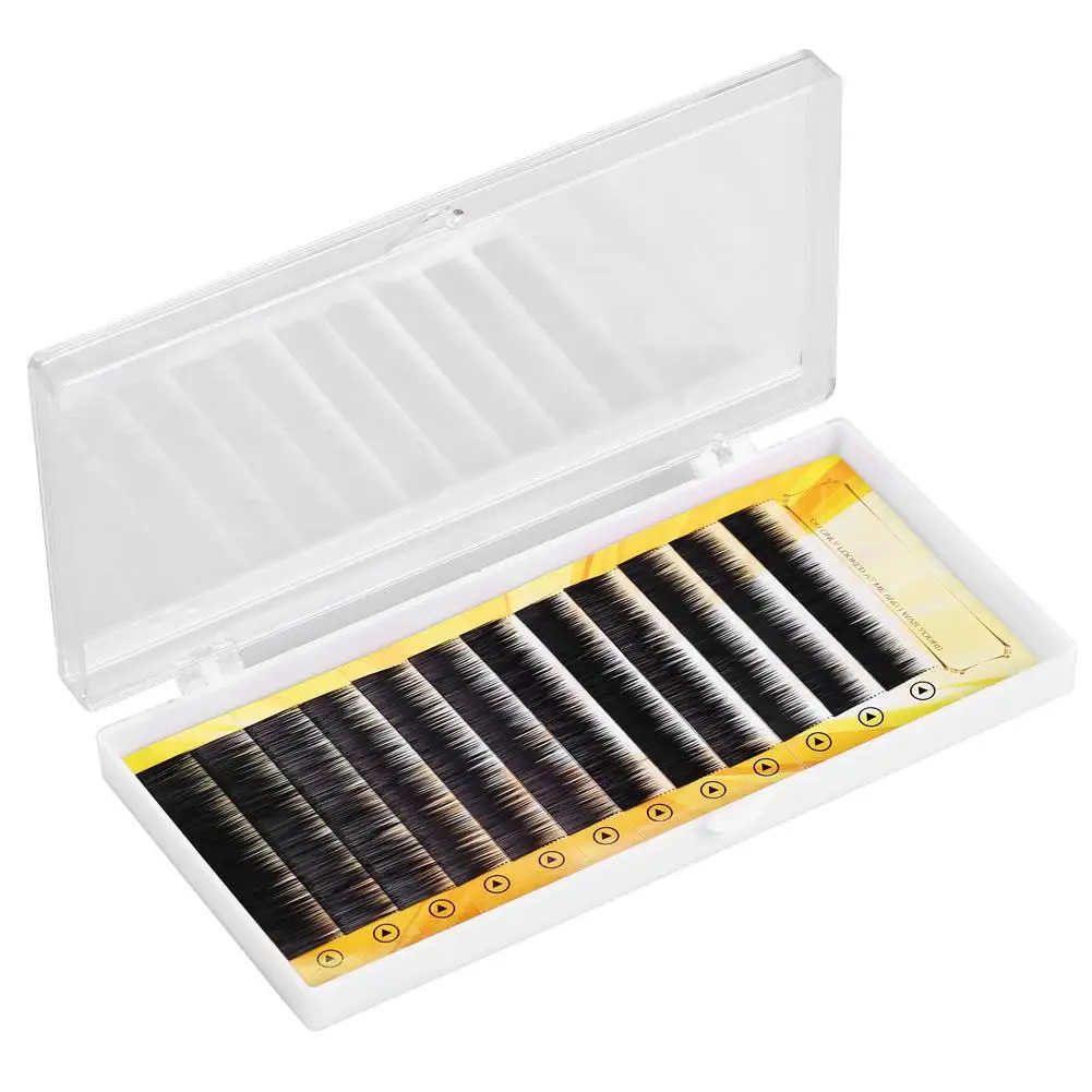 Natural Brown Black False Eyebrow Extensions - Individual 5-8mm Enhancer for Eyelash Extensions