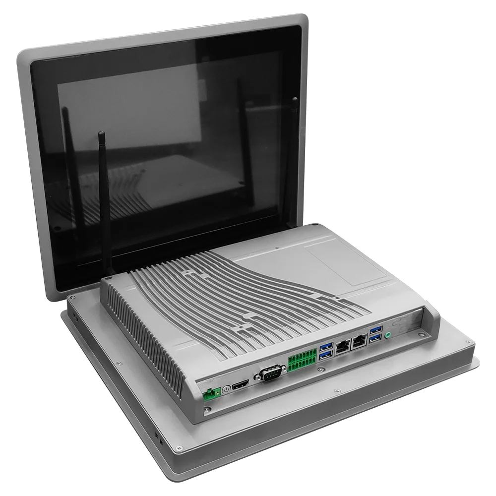 12.1 Inch Fanless 3558U Capacitive Touch All In One Industrial Panel Pc With IP65 Water Proof And Dust Proof