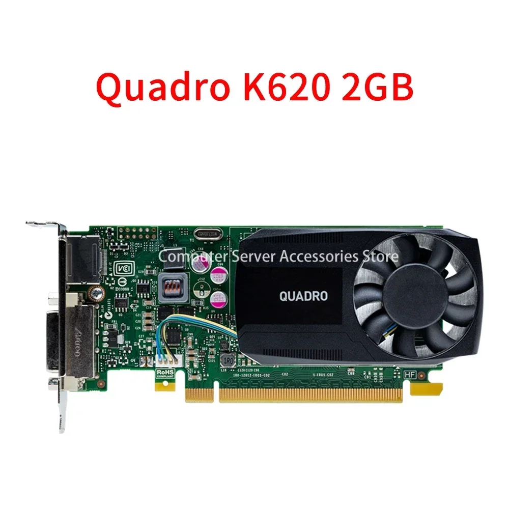 Original para Quadro K620 2gb Placa Gráfica Profissional 2d Design para ps Cad 3d Modelagem Renderização 4k hd Cartão de Operação Gráfica