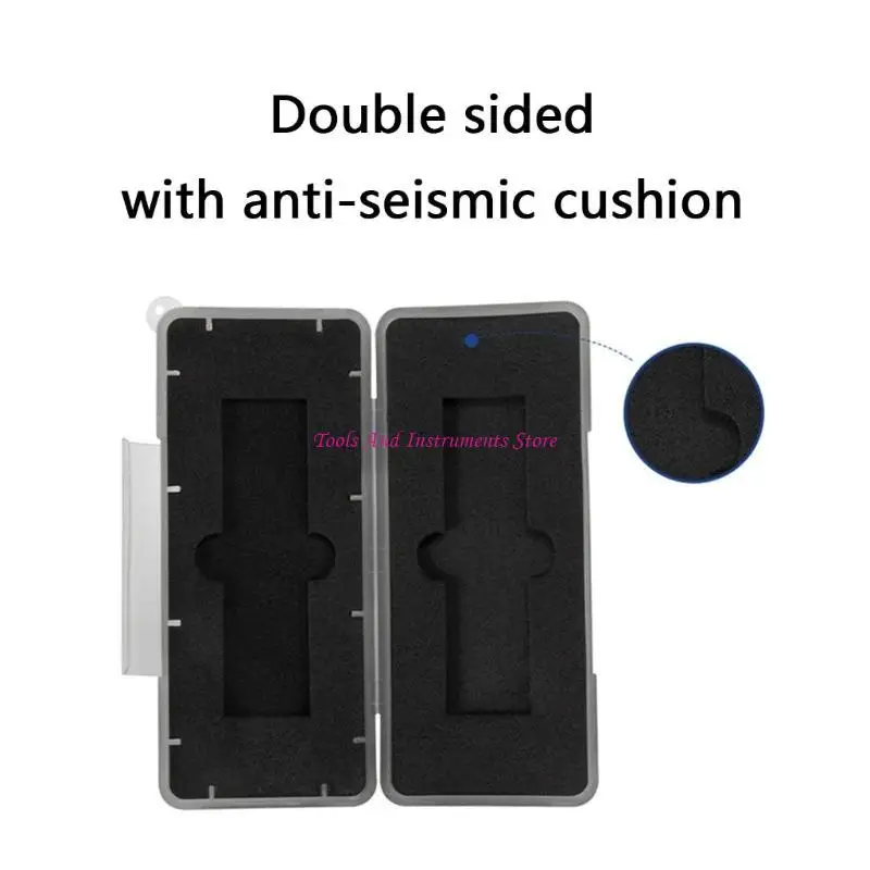 M.2 SSD Storage Box Tahan Air dan Berlaku Kejutan 2 Slot Hard Drive Case untuk Pakar IT dan Data Seluler C7AC