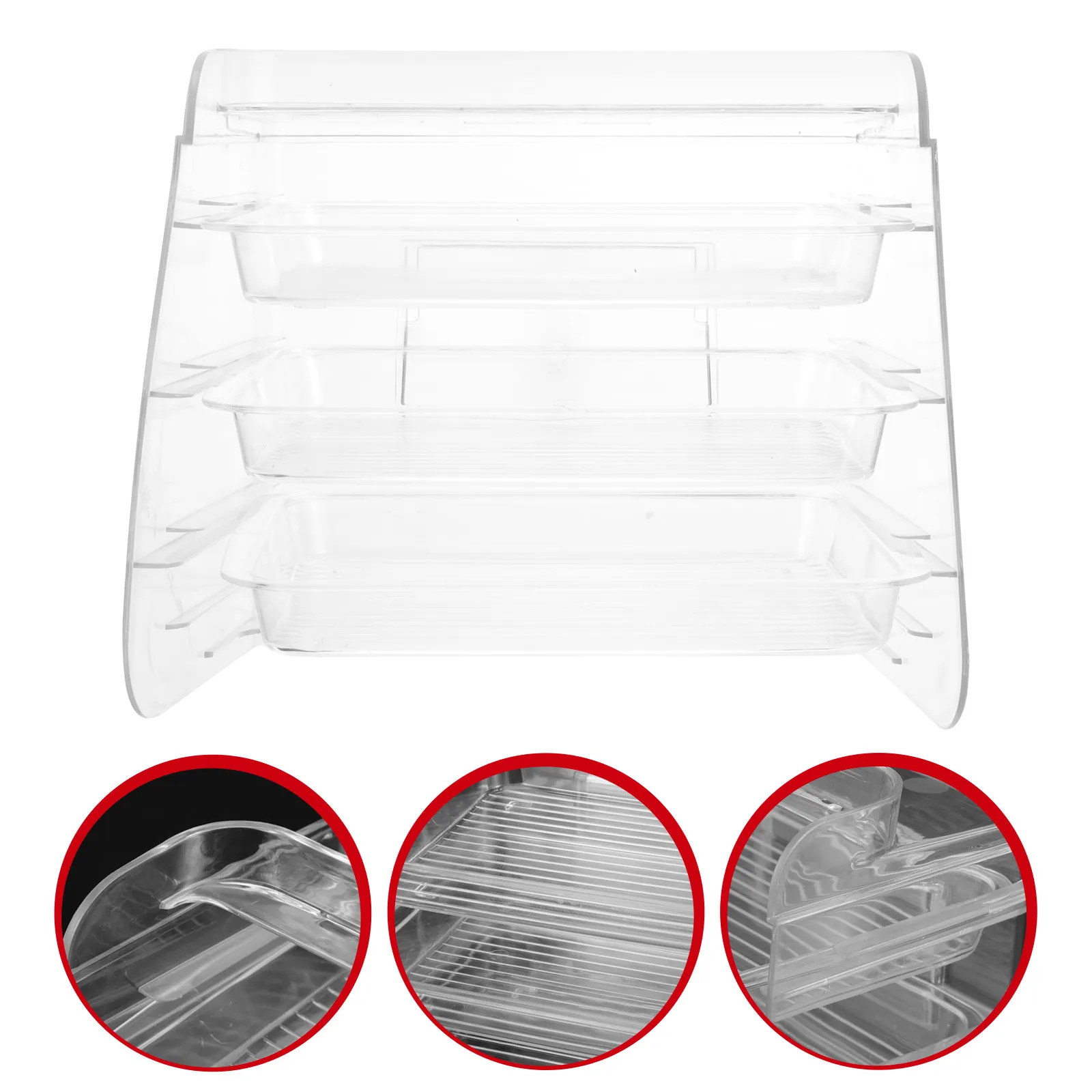 

Многофункциональный многоярусный кухонный органайзер-поднос для хранения специй и продуктов, пластиковый поднос с выдвижным ящиком для дома, 1 комплект