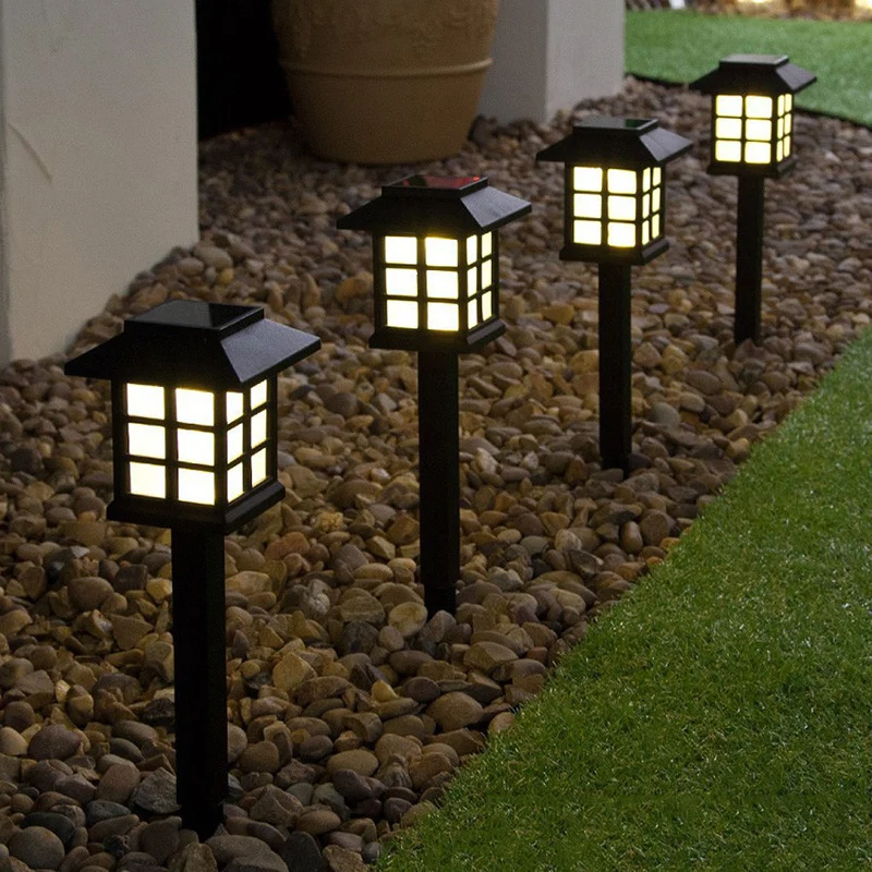 4 pcs Garden Solar Light  Solar Lantern Lawn Lamp Outdoor Garden Solar Spotlight Underground Lighting  for Yard Deck Lawn Patio