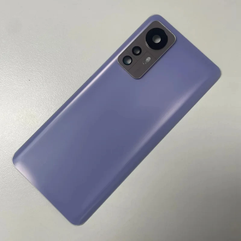 الغطاء الخلفي الخلفي الزجاجي لXiaomi 12 5G Mi12 غطاء البطارية الباب الإسكان مع أجزاء إصلاح عدسة الكاميرا #5