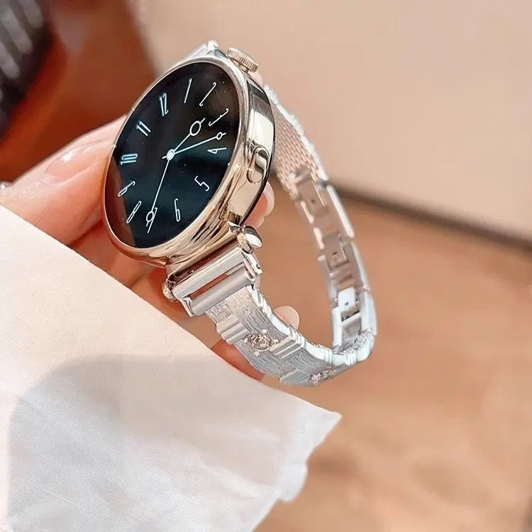 

Fashionable brushed and rhinestone bracelet watch bands for Huawei GT5/GT5 Pro/GT4/GT2/3/4 with 22mm/20mm/18mm sizes