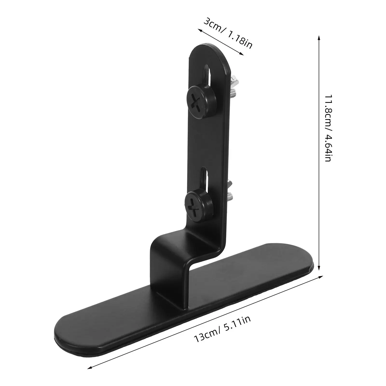 2Pcs Pegboard Metal Tabletop Stand Bracket Black Mounting Support Organizer Wall Shelf Display for Office Home