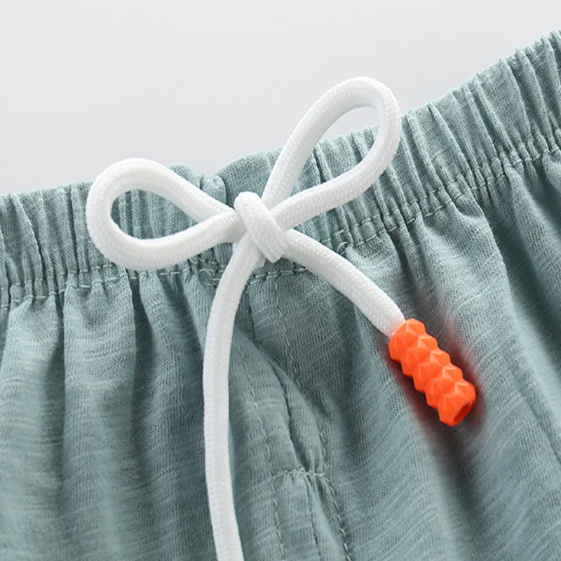 Baby Summer Candy Color Anti-Mosquito Pants Boy Girl Soft Bamboo Cotton Tie Bloomers Loose Pants Kids Spring Harem Pants