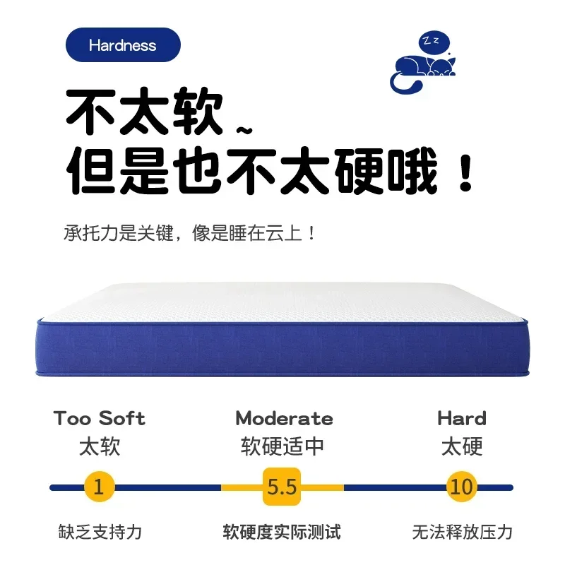 Custom package Blue Fat mattress vacuum Compression Home Blue Box mattress Z1 Latex thickening Custom size